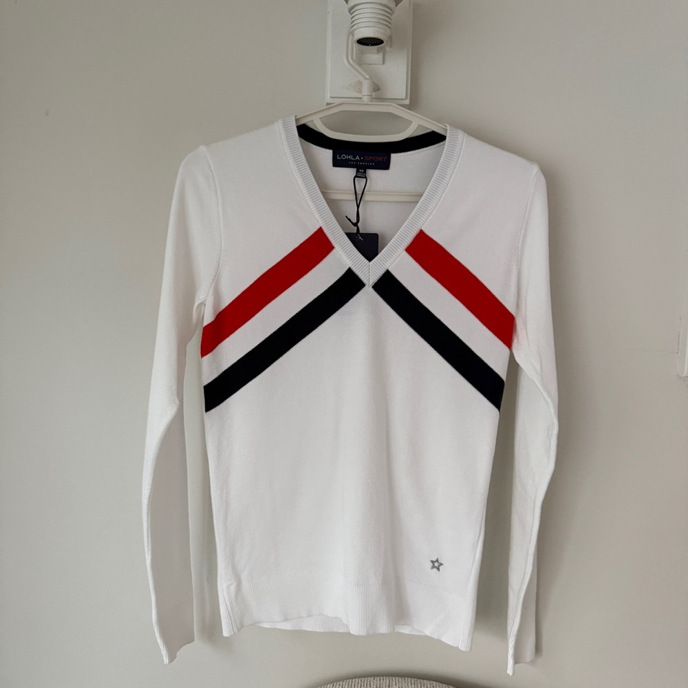 The Celine V-Neck Sweater Lohla Spoers NWT - Picture 1 of 10